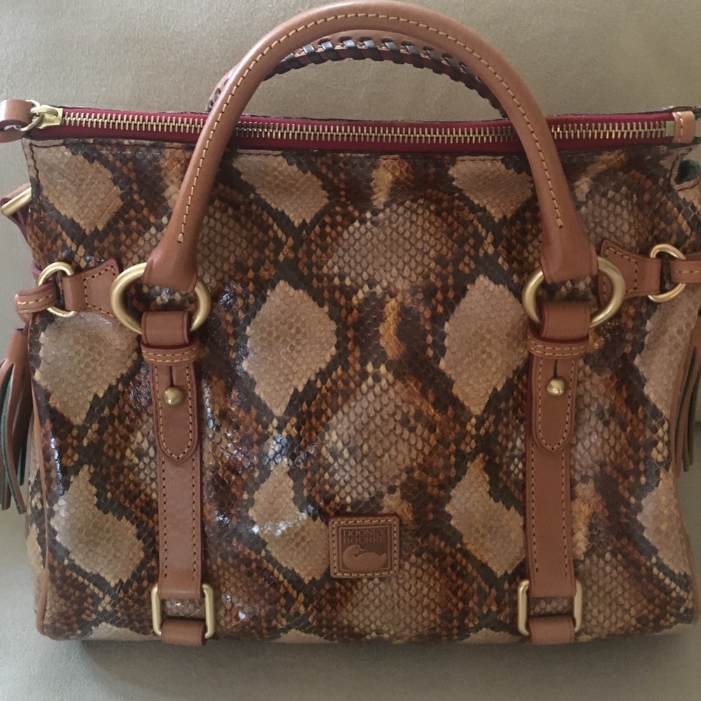 Never used Dooney & Burke Python Mini Satchel